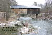 Charlotte/Hinesburg, VT - Sequin Bridge AKA Upper Falls Bridge - Winter